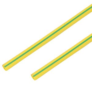 Трубка термоусаживаемая ТУТ 14,0/7,0мм, желто-зеленая, упаковка 50 шт. по 1м, PROconnect 