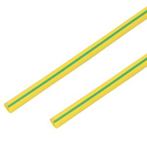 Трубка термоусаживаемая ТУТ 10,0/5,0мм, желто-зеленая, упаковка 50шт. по 1м, PROconnect
