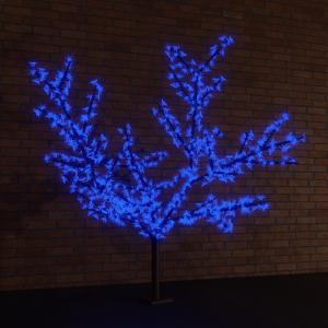 Светодиодное дерево Сакура, высота 2,4м, диаметр кроны 2,0м, синие светодиоды, IP 65, понижающий трансформатор в комплекте NEON-NIGHT 
