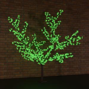 Светодиодное дерево Сакура, высота 1,5м, диаметр кроны 1,8м, зеленые светодиоды, IP 65, понижающий трансформатор в комплекте NEON-NIGHT 