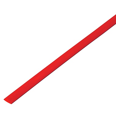 Трубка термоусаживаемая ТУТ 16,0/8,0мм, красная, упаковка 50шт. по 1м, PROconnect