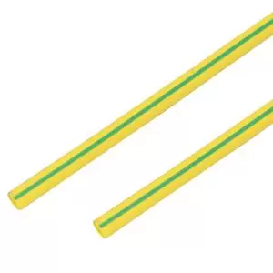 Трубка термоусаживаемая ТУТ 60,0/30,0мм, желто-зеленая, упаковка 10шт. по 1м, PROconnect